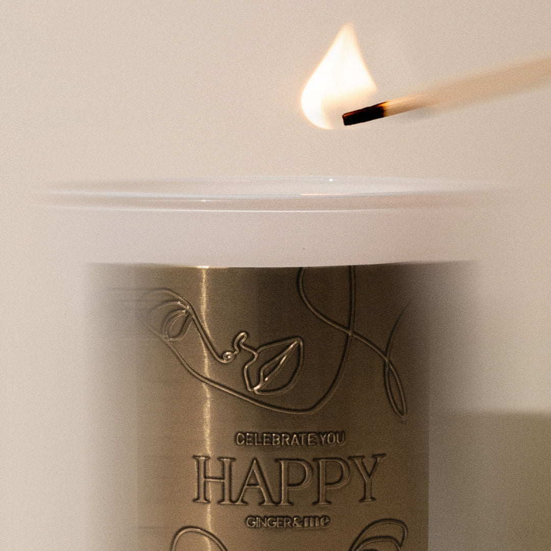 GINGER&ME Mindfulness Candle – Happy 500g
