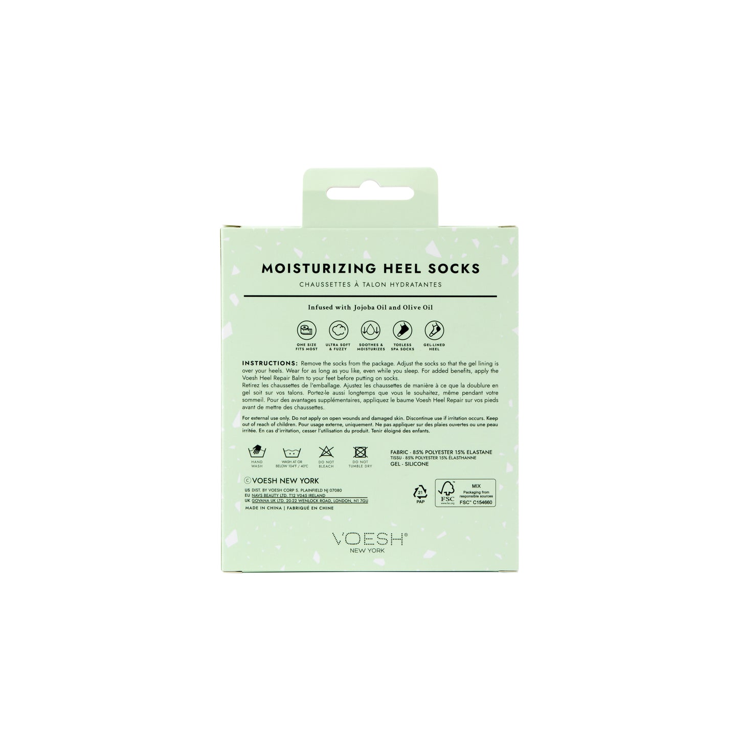 Voesh Moisturizing Heel Socks